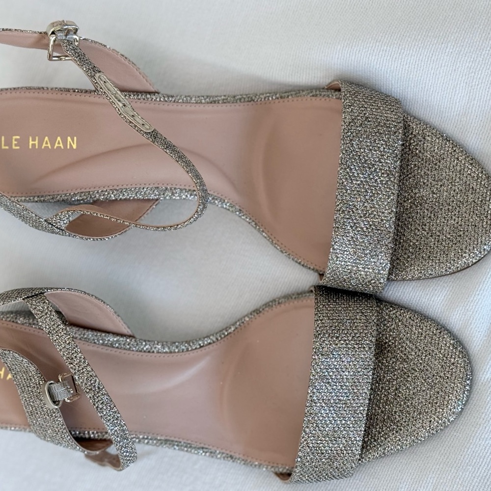 Cole Haan Women's Glittering Silver Heels